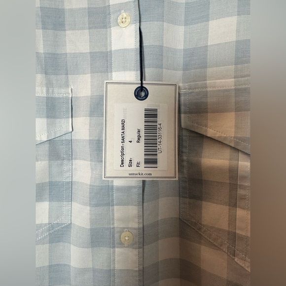 NWT UNTUCKIT Womens Santa Marzi Button Up Shirt Long Sleeve - Picture 4 of 8